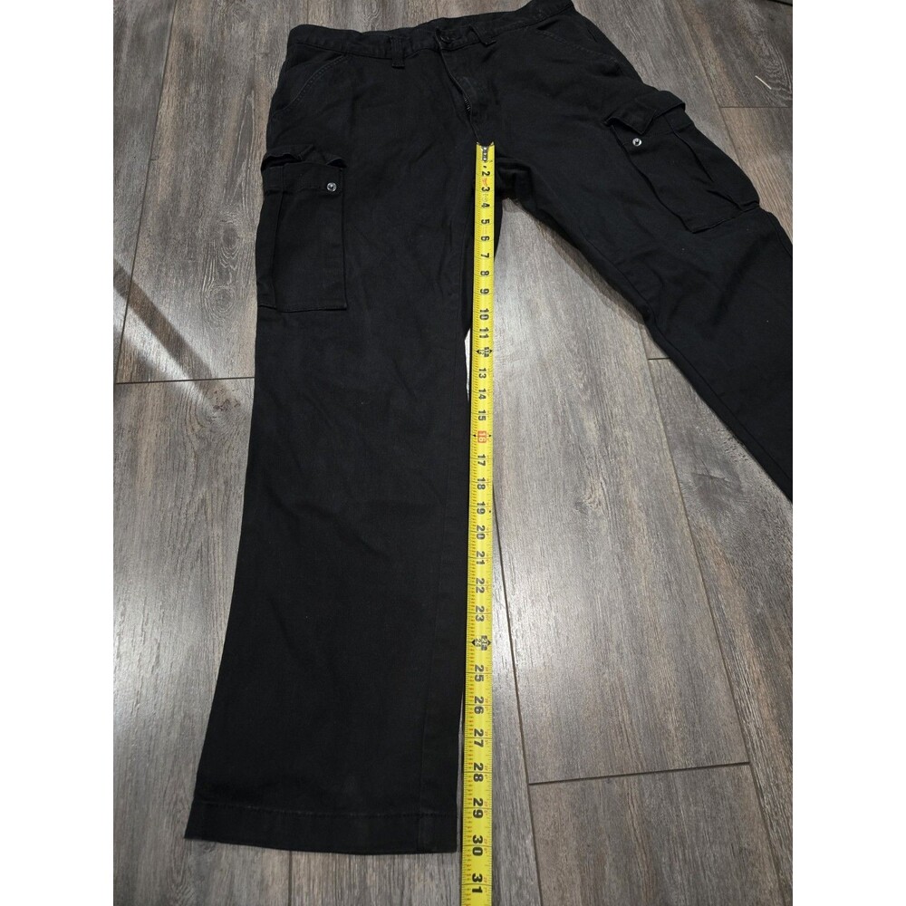 Active Platoon Cargo Pants Mens 34x30 Black Straight Leg Utility Workwear - Picture 5 of 5